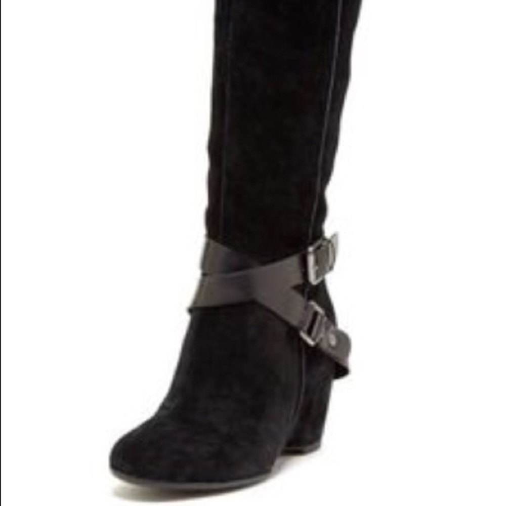 Franco Sarto Black Maven Boots Size 7